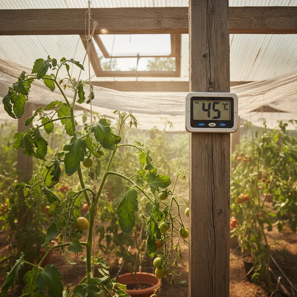 Aérer et ombrer la serre à tomates sans tout déséquilibrer