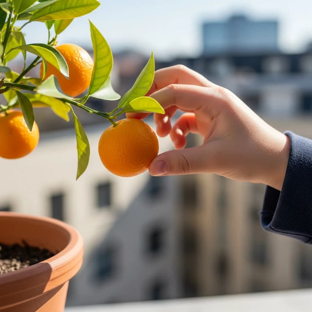 Agrumes en pot : Citronnier et kumquat sur la terrasse