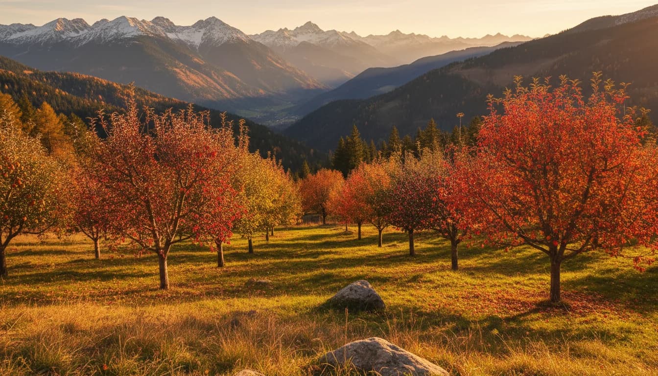 Arbres fruitiers en altitude (700-900 m) : porte-greffes, variétés et distances