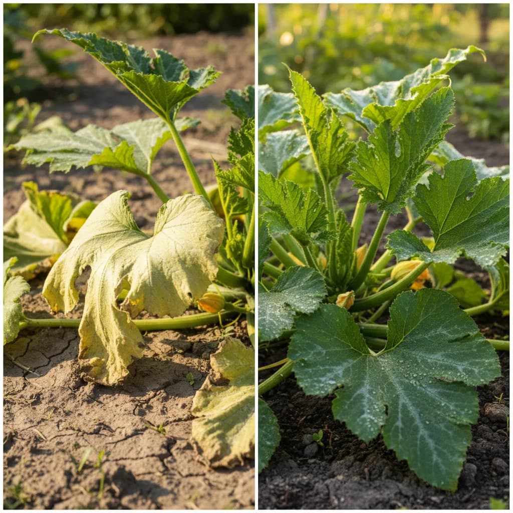 Combien d'eau pour une courgette, et pourquoi l'heure d'arrosage change tout