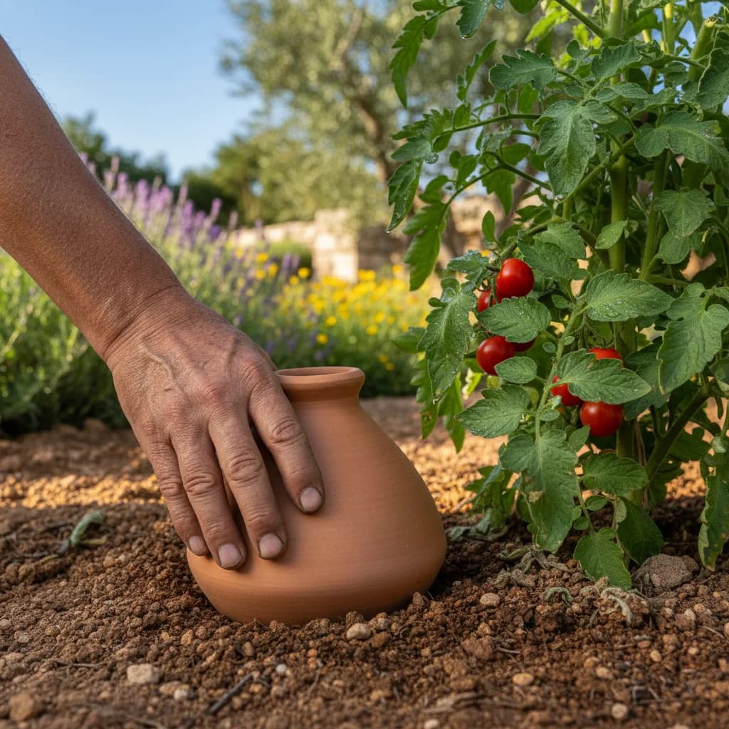Arroser ses tomates en son absence : Oyas, goutte-à-goutte, bouteilles renversées