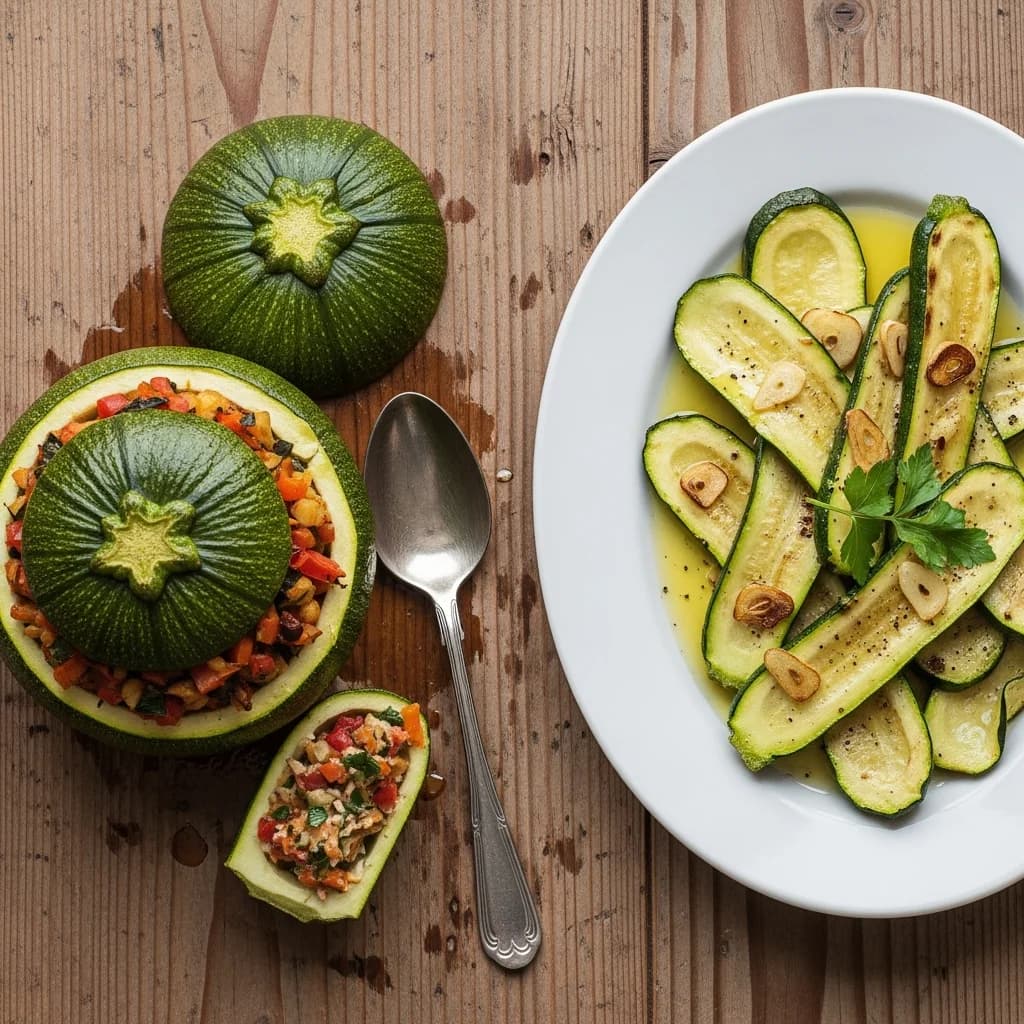 Courgette ronde vs courgette classique : Utilisations