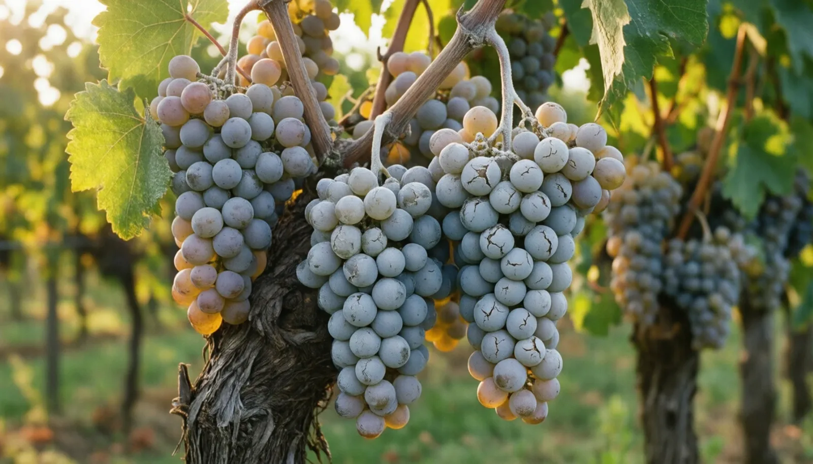Oïdium de la vigne : la poudre blanche qui fait éclater les grains