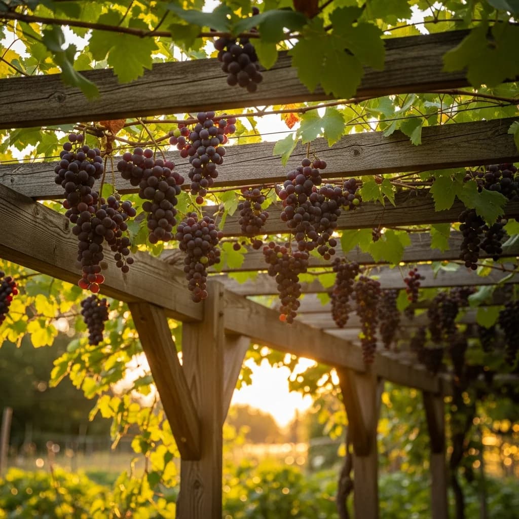 Vigne : Planter et tailler une treille au potager