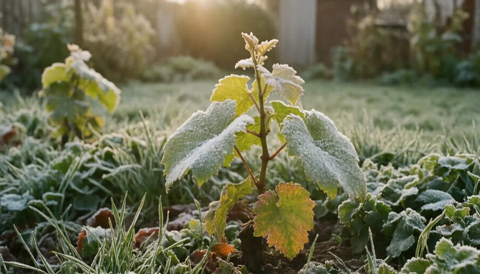 Protéger une jeune vigne des gelées de printemps