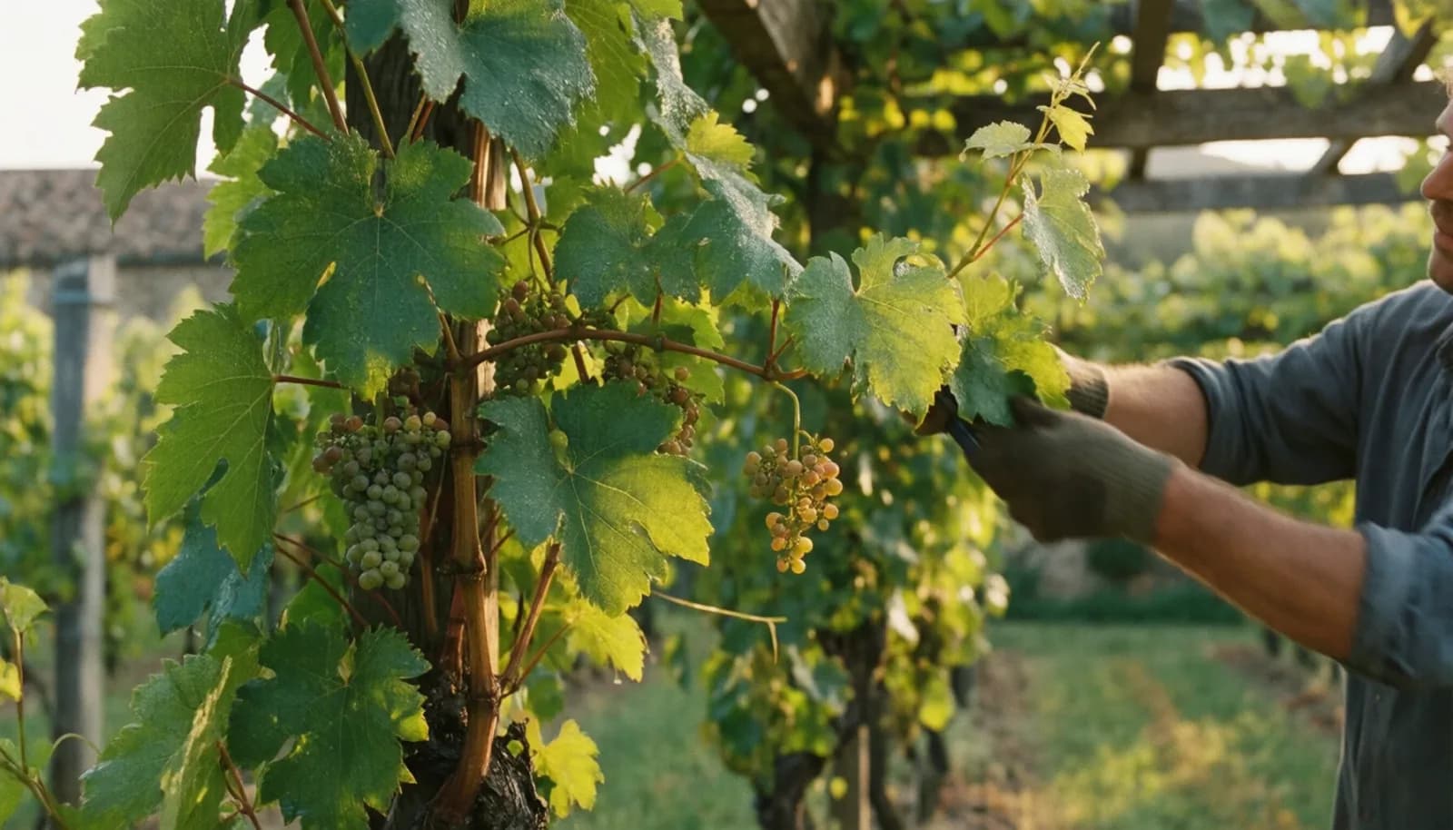 La taille en vert de la vigne : ébourgeonner, rogner et effeuiller au bon moment