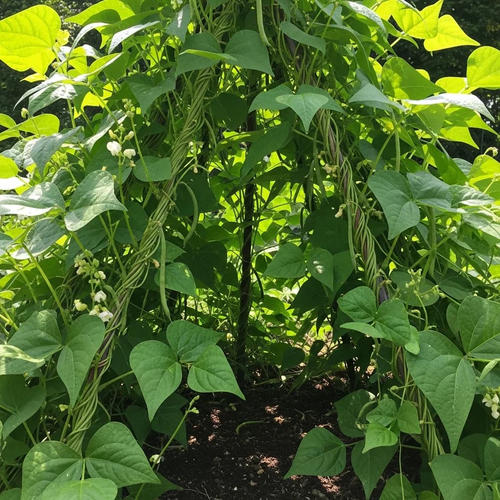 Haricots à rames : Installer et entretenir un tipi végétal