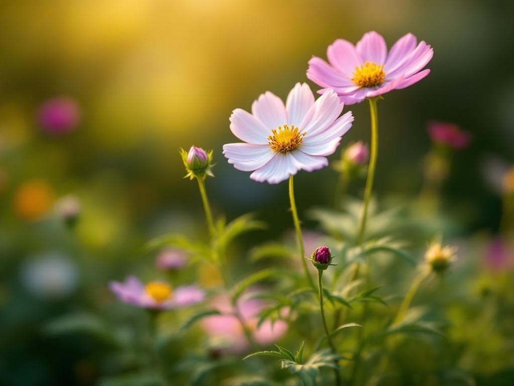 Cosmos - illustration botanique