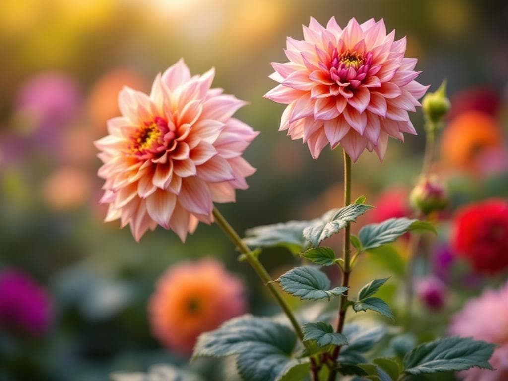 Dahlia - illustration botanique