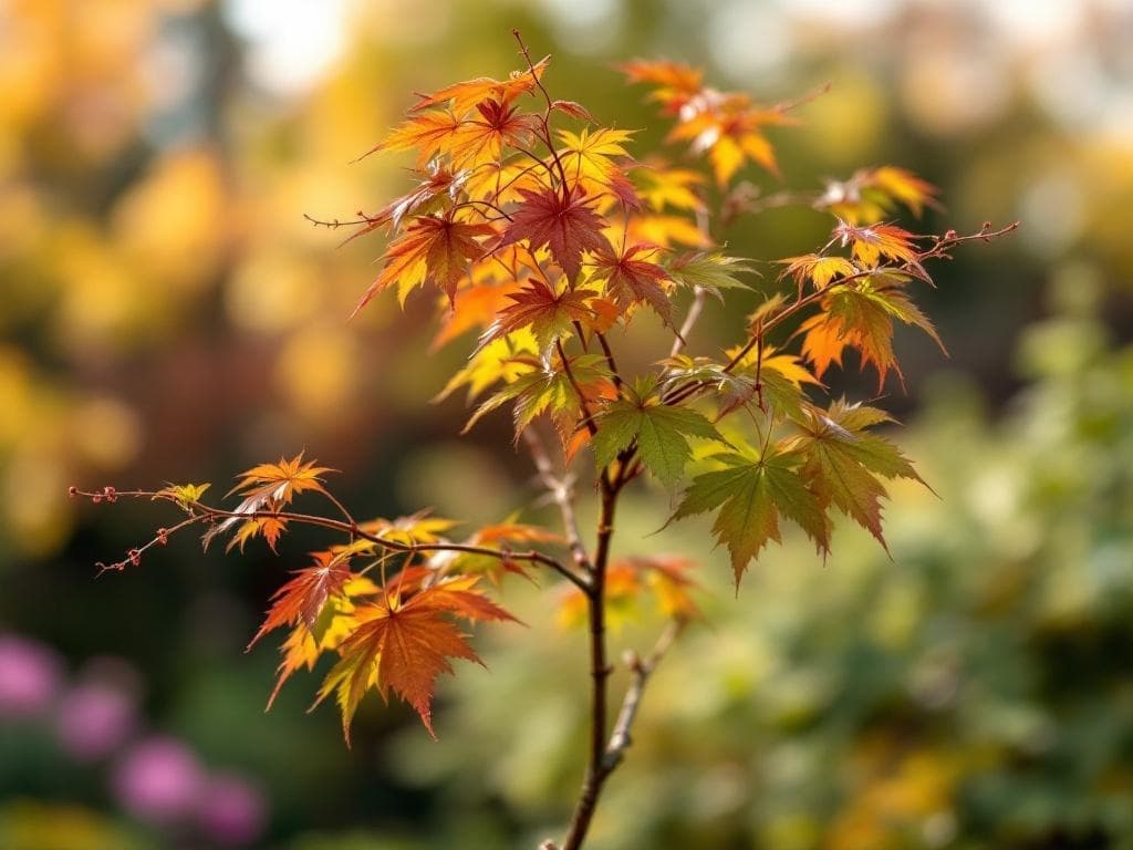 Érable du Japon - illustration botanique