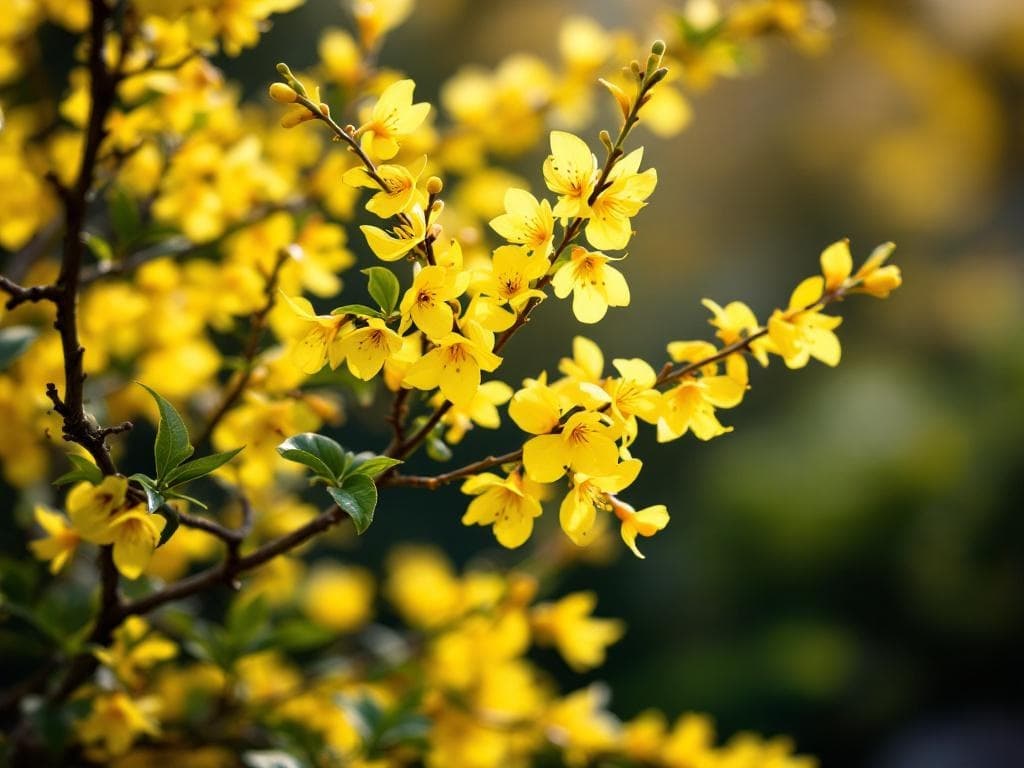 Forsythia - illustration botanique