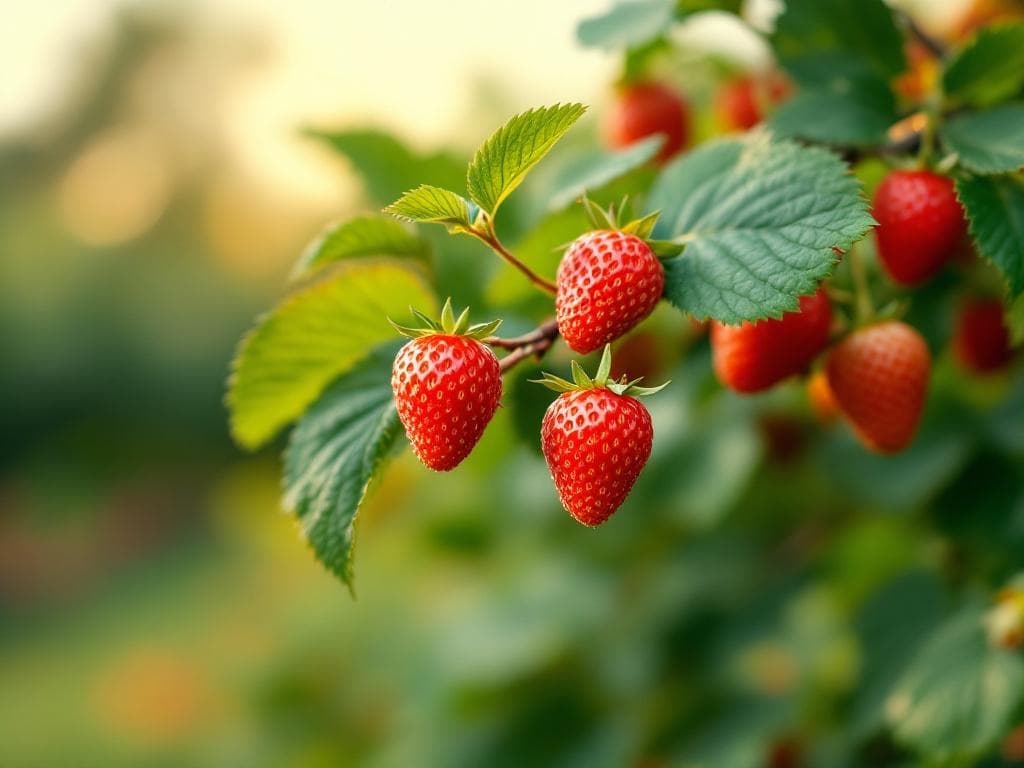 Fraisier - illustration botanique