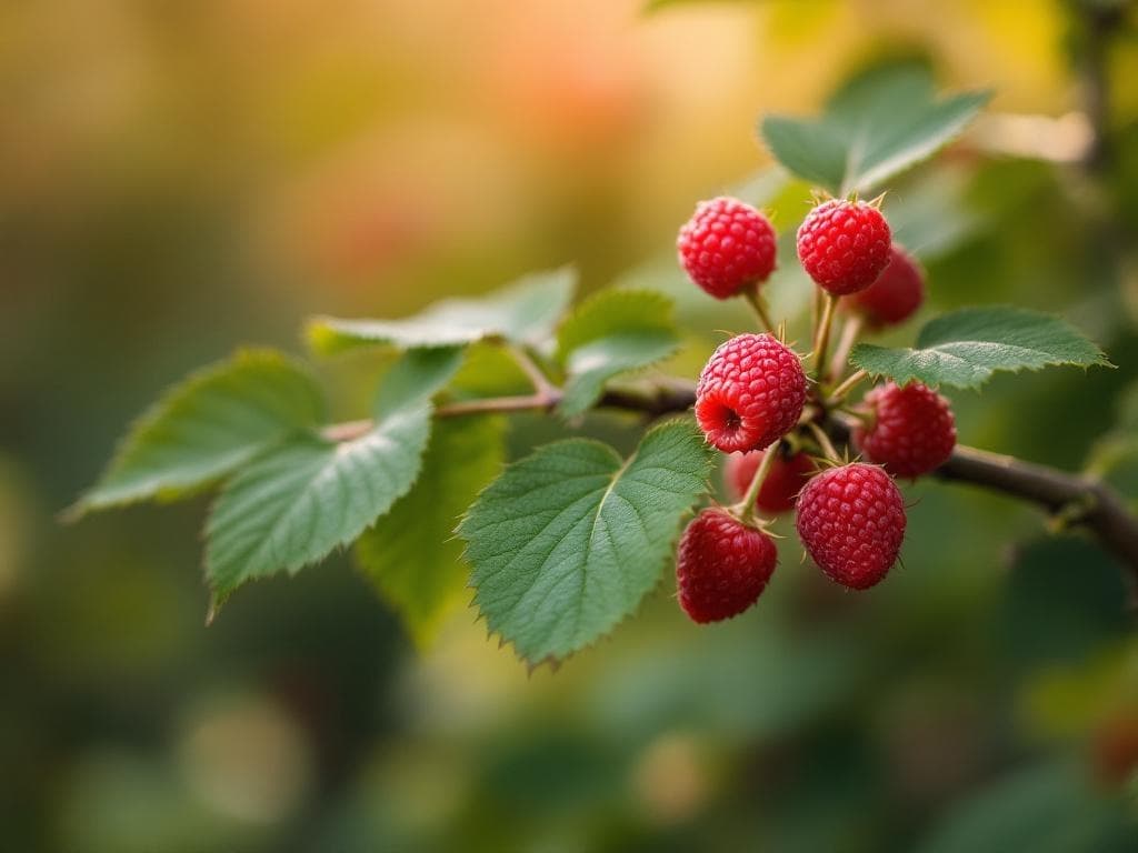 Framboisier - illustration botanique