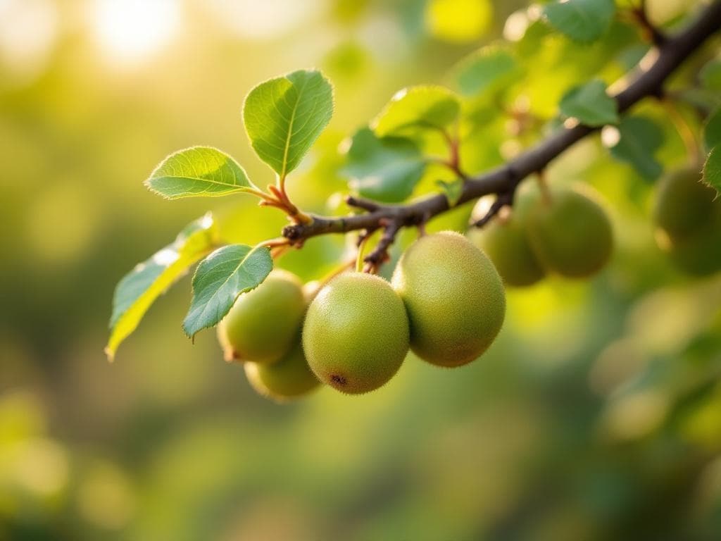 Kiwi - illustration botanique