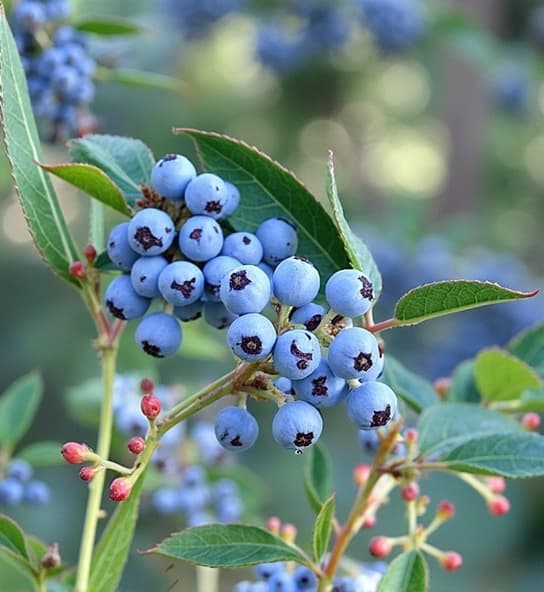 Myrtillier - illustration botanique