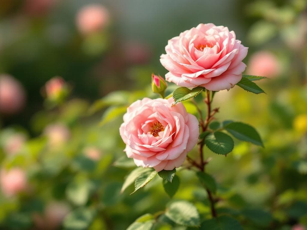 Rosier - illustration botanique