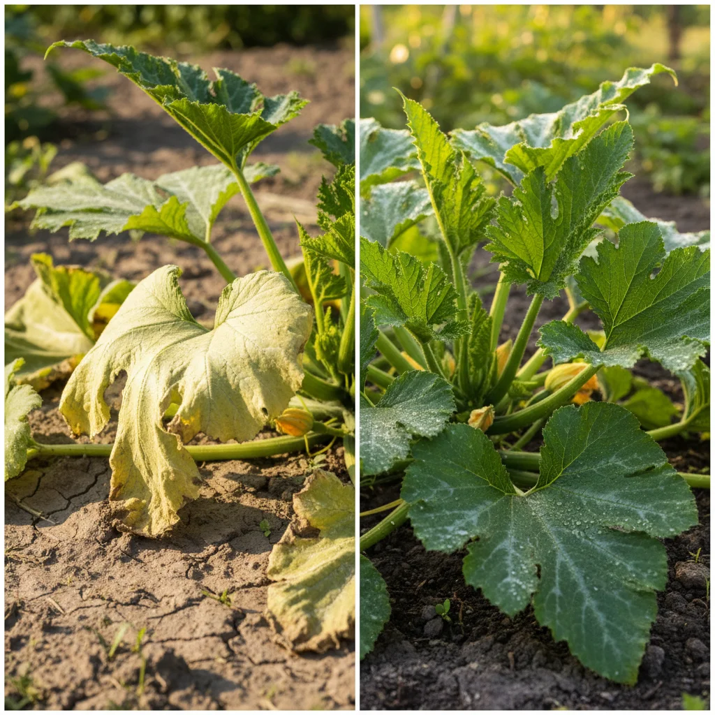 Combien d'eau pour une courgette, et pourquoi l'heure d'arrosage change tout